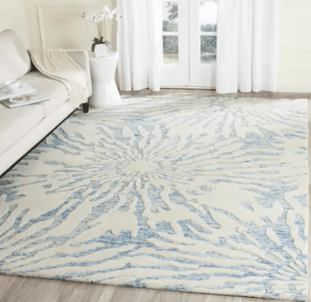 beach inspired area rug