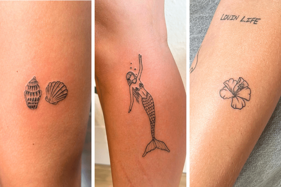 small beach tattoo ideas