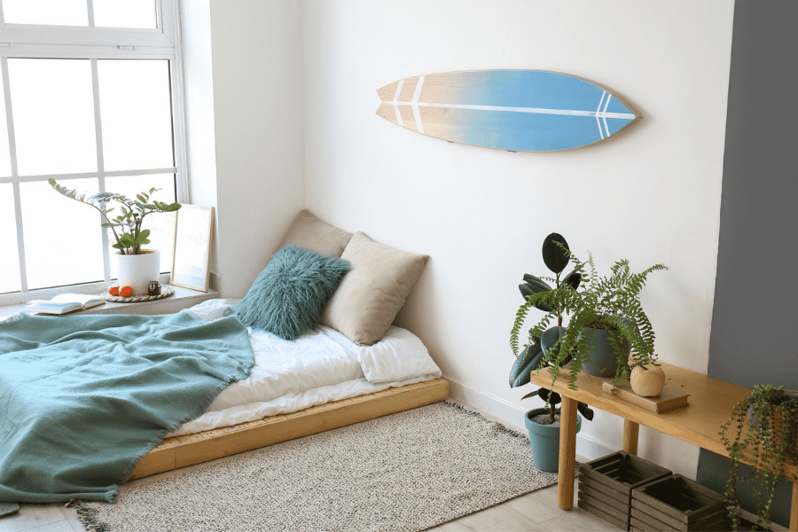 beach themed dorm room