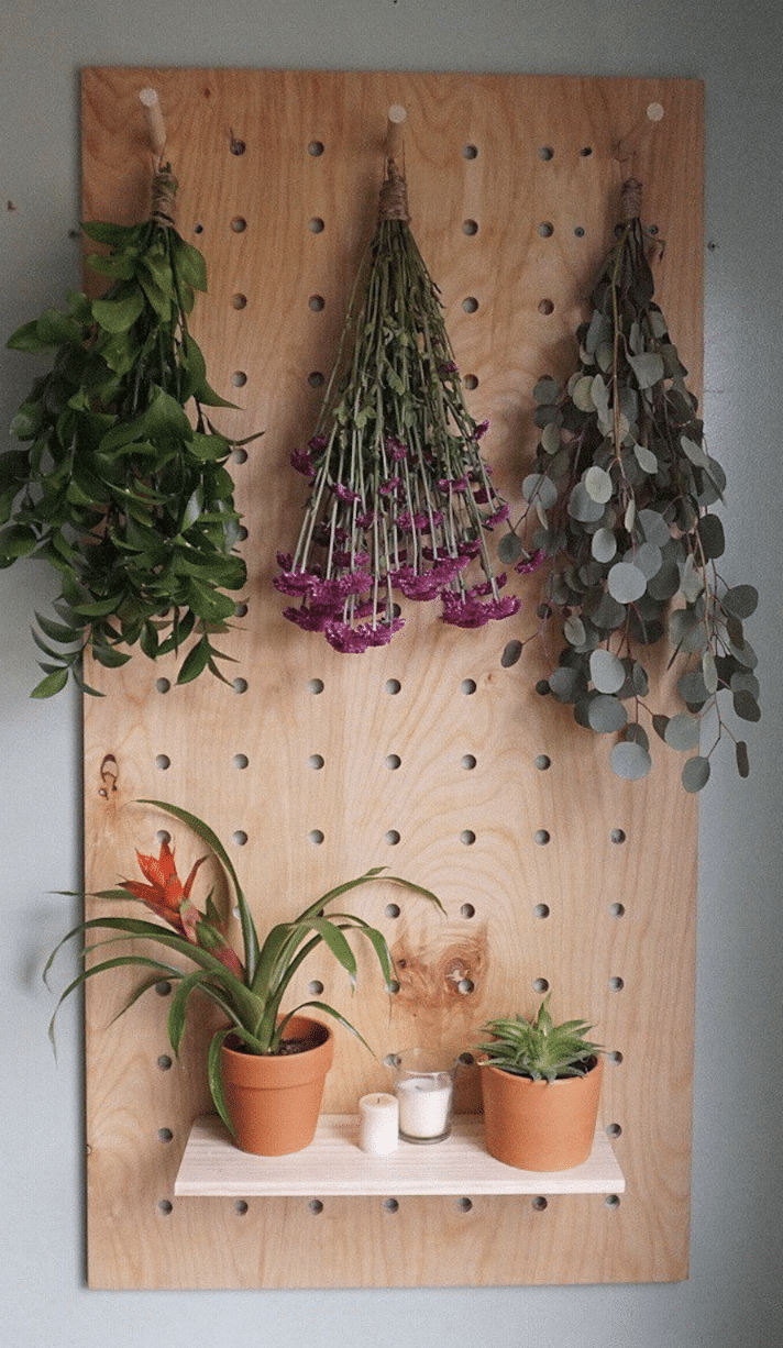 wood pegboard