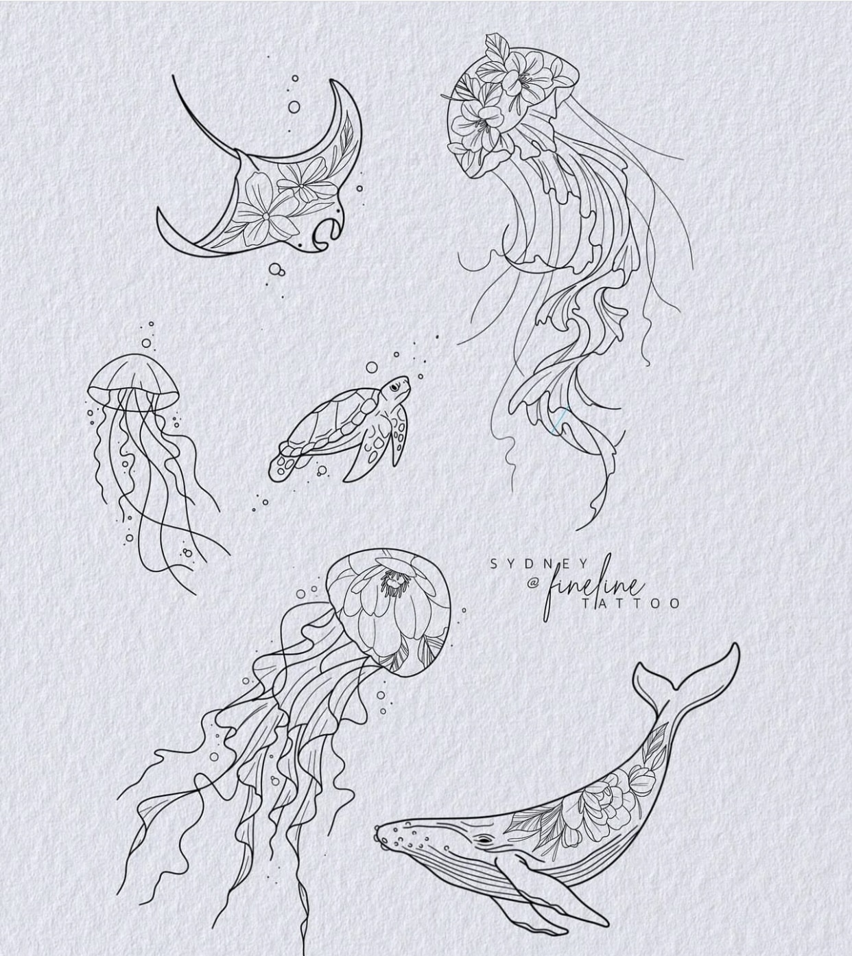 sea life tattoos