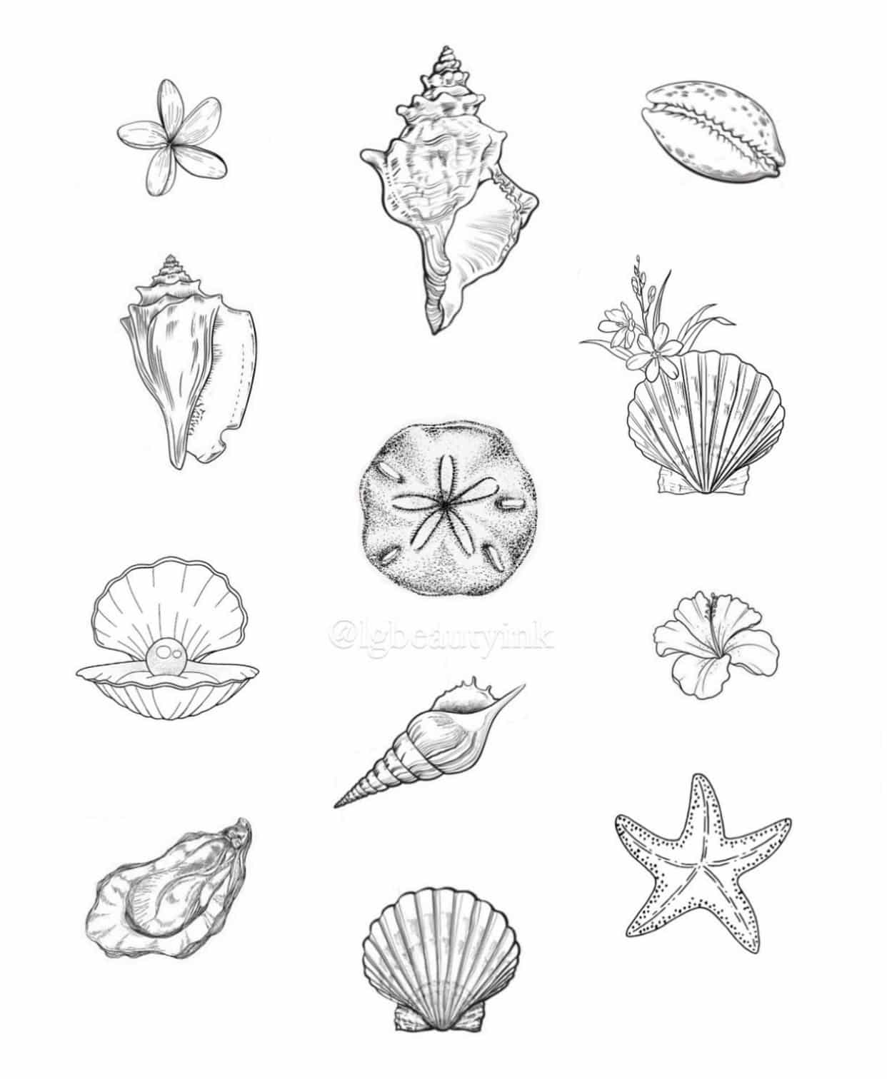 sea treasures tattoos