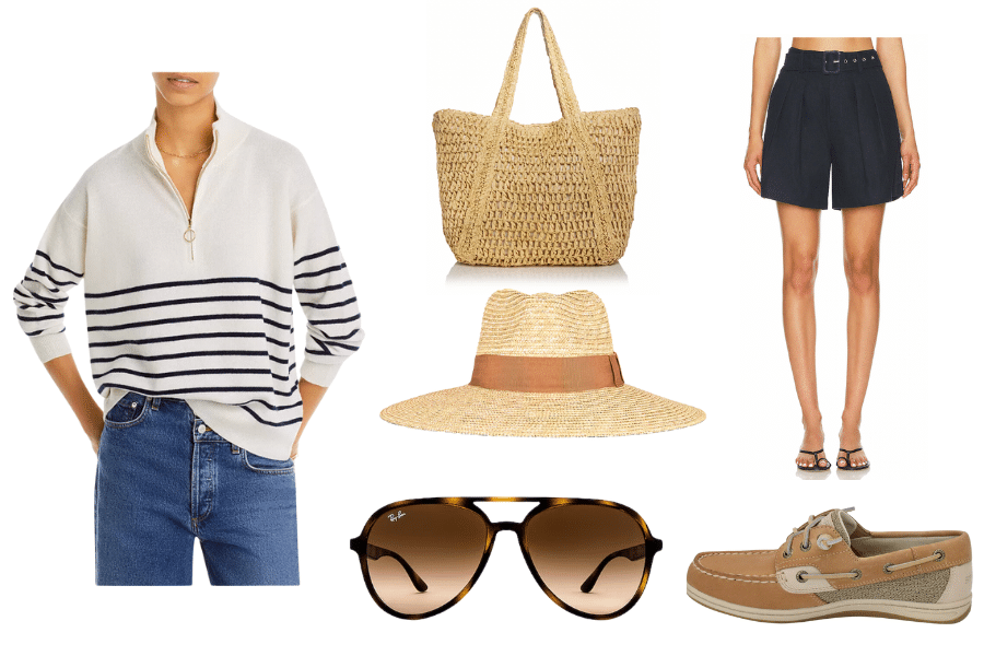 classy boat day outfit